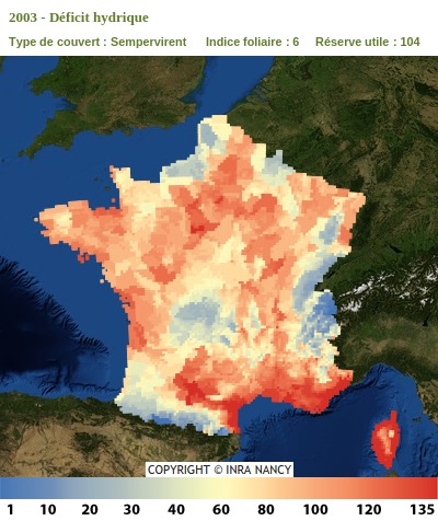 Cartes d'indicateurs de sécheresse
