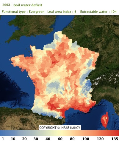Maps of drought indicators
